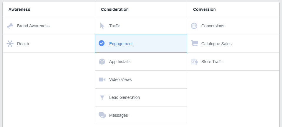 facebook campaign objective