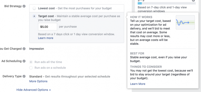 facebook ads bidding