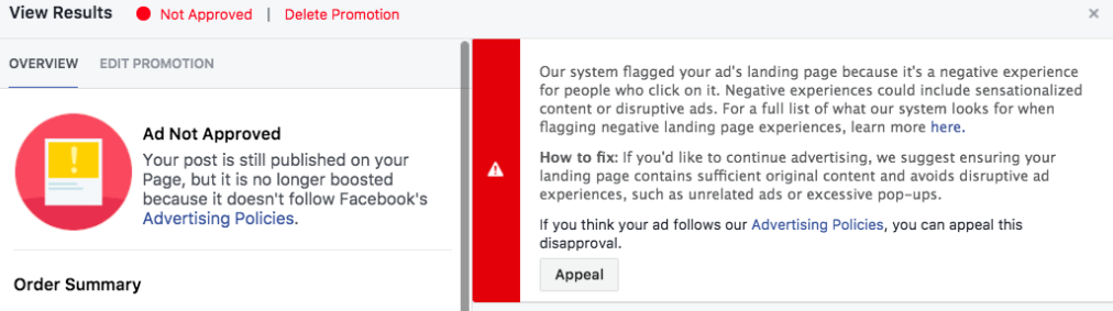 facebook advertising policies