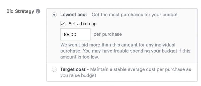 facebook ads bidding